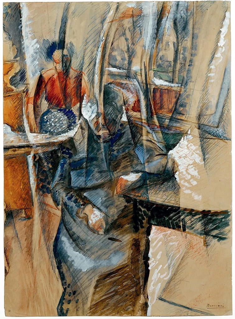 Nterno con due figure femminili, 1916